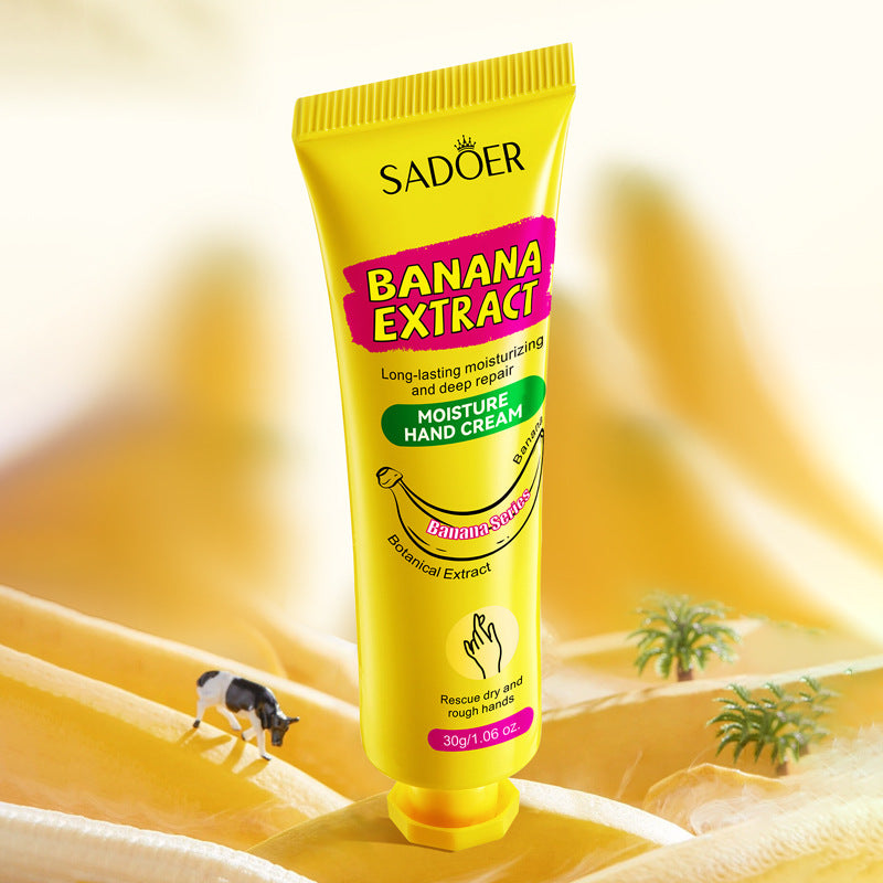 Full English Banana Hydrating Hand Cream30g SADOER Moisturizing and anti-chapped autumn and winter hand cream  wholesale