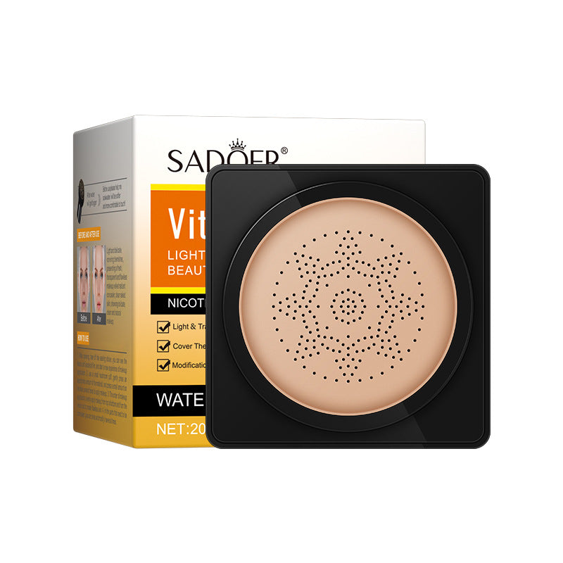 Makeup SADOER Vitamin C Mushroom Cushion Moisturizing Lightweight Breathable BB Wholesale Cross-Border Foreign Trade Frost