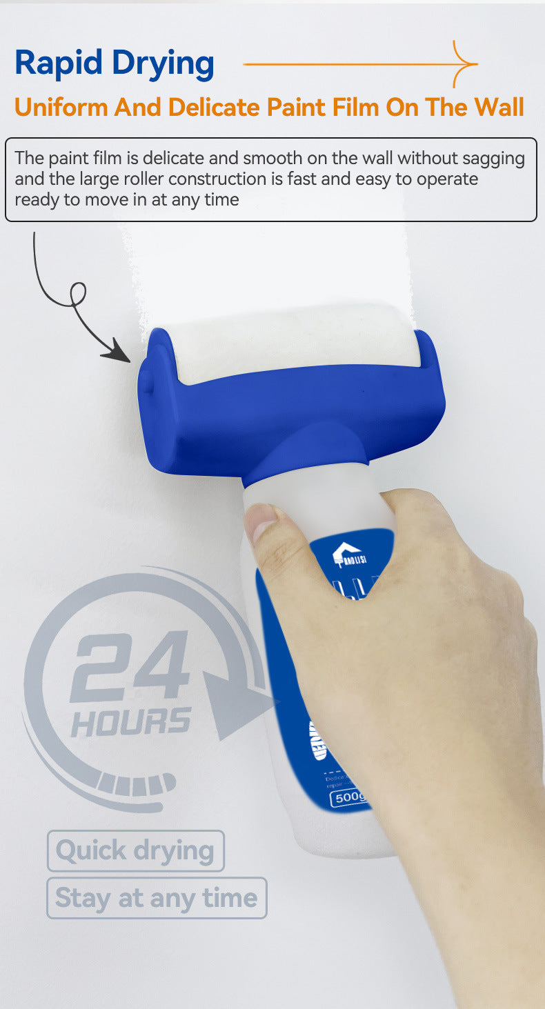 Large Roller Paint for Walls Manufacturer Water-based Odorless Graffiti Stain Covering Latex Paint White Wall Repair Paint