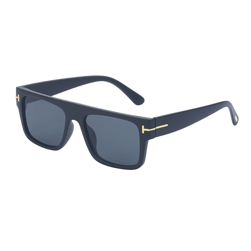 European and American retro women's sunglasses T Square Frame Sunglasses for Women Trendy Glasses Wholesale sunglasses