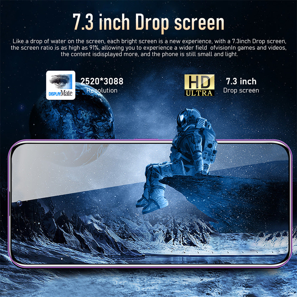 Mobile Phone S23+Ultra True4G Perforated Mesh7.380010,000 Pixels8+256G Super Large Screen