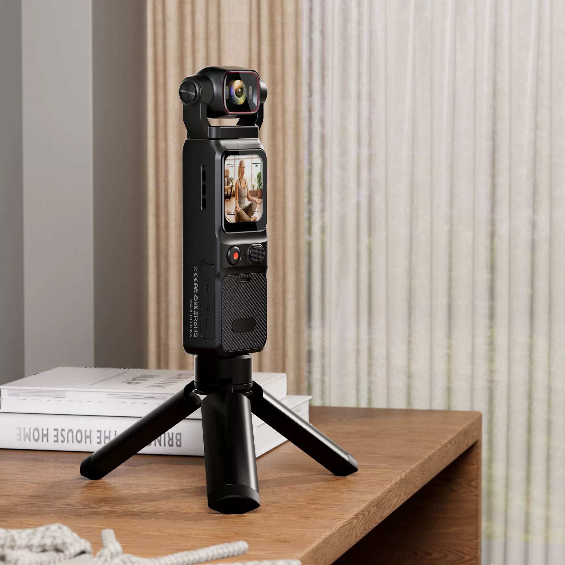 Handheld4K Ultra-clear Travel Camera2D Touch Screen Gyroscope Algorithm Anti-Shake WIFI Interconnected Movement VOLG Camera