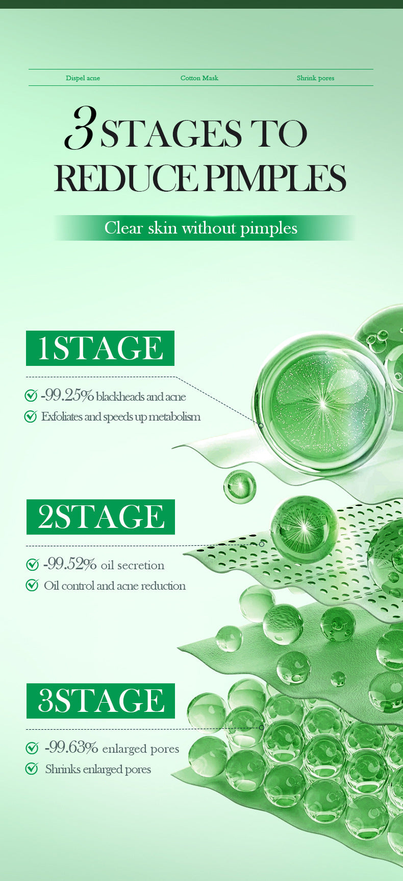 Full English Salicylic Acid Skincare Series SADOER Anti-acne Amino Acid Moisturizing and Hydrating Skin Care Products  Foreign Trade Approval