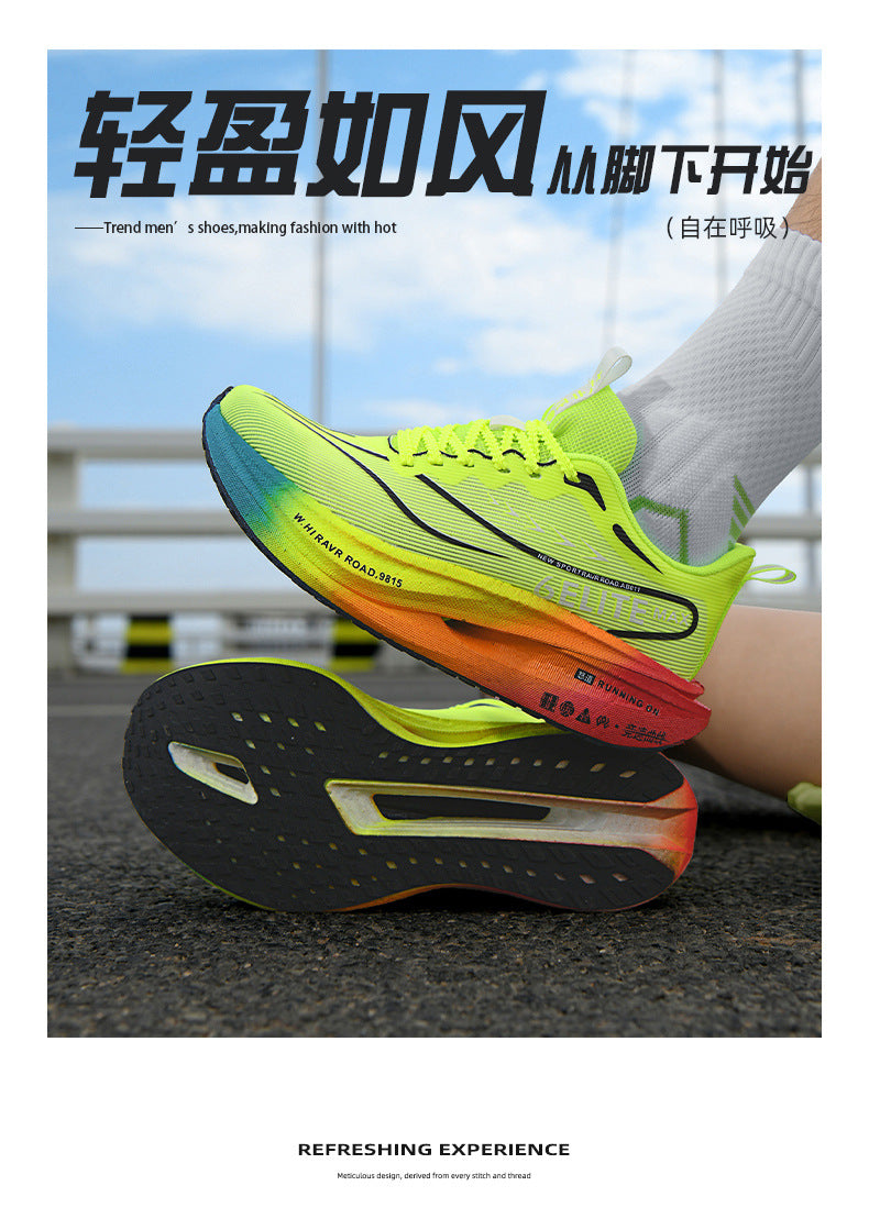 2025New model Feidian6pro Popcorn Carbon Plate Professional Racing Running Shoes Comfortable Breathable Unisex Sports Shoes