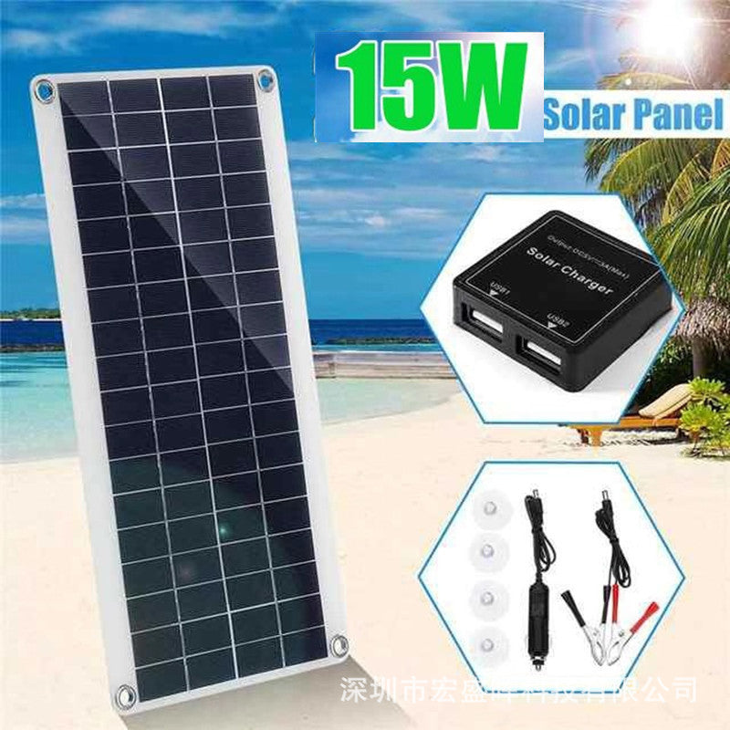 Polycrystalline Silicon Flexible Solar Panel Outdoor Portable Lightweight Solar Mobile Phone Battery Charging Board