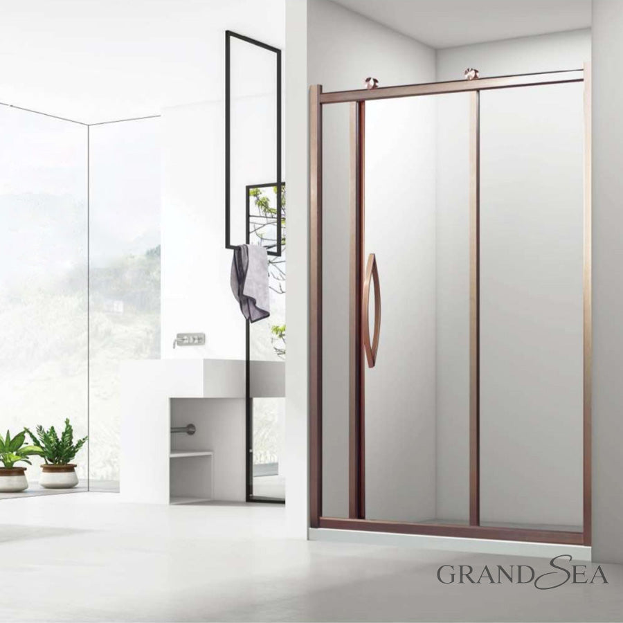 2022 New Design High Quality Bathroom Door Glass Sliding Half Moon for Under Shower Door