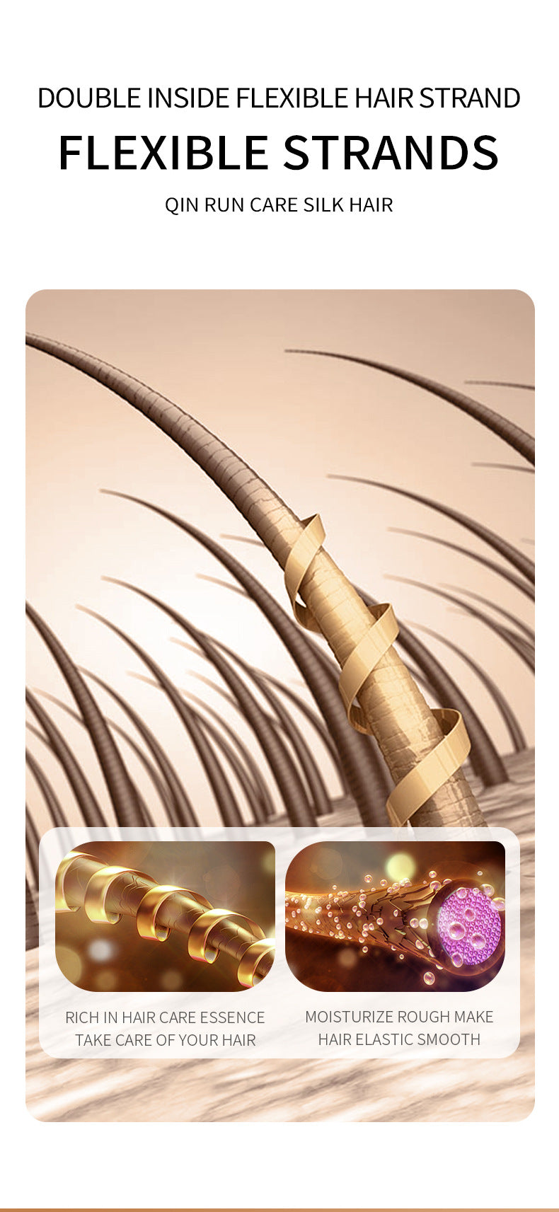 Ginger Hair Mask SADOER Improve Frizz, Soften and Smooth, Portable Strip Pack, Cross-Border Foreign Trade Wholesale