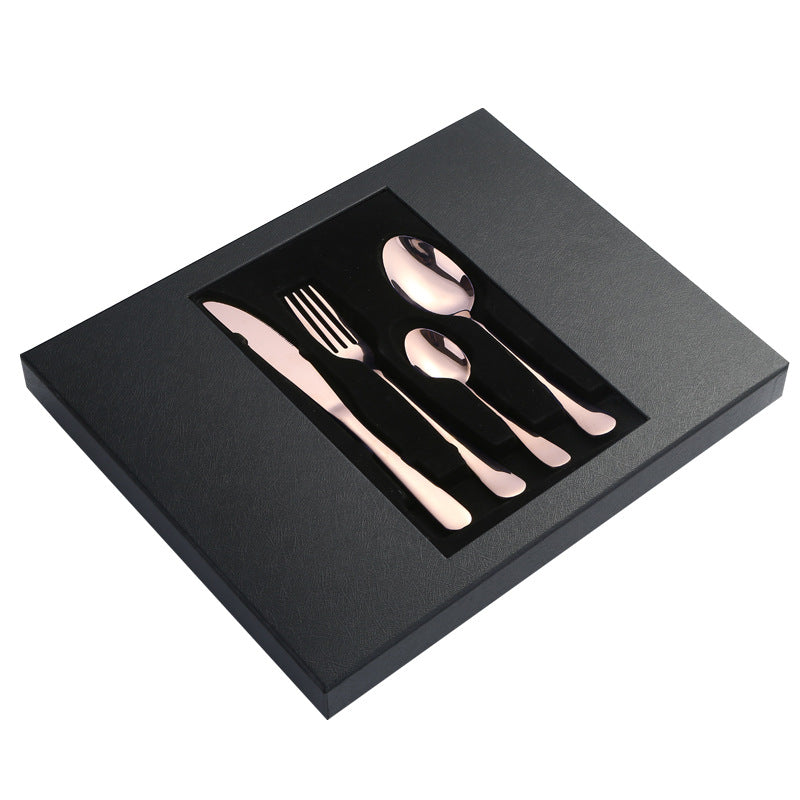 1010Stainless Steel Tableware24Set of Western Cuisine6Steak Knife and Fork Gift Set