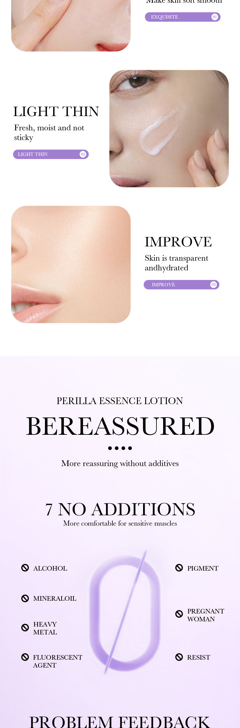 Polypeptide Perilla Skin Care Set  BIOAOUA Clean and Moisturizing Five-Piece Set  Wholesale