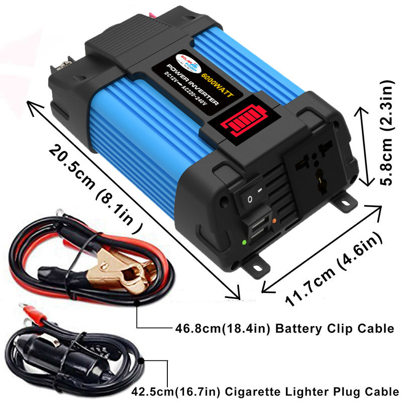 Automobile and Motorcycle Parts Car Converter Inverter300W/500W 12V Turn110V/220V Car Inverter Power Supply
