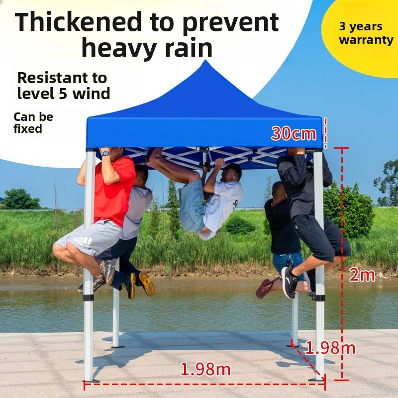 Sunshade Umbrella Sun Protection Stall Tent Large Outdoor Folding Large Umbrella Commercial Square Rain Shelter Courtyard
