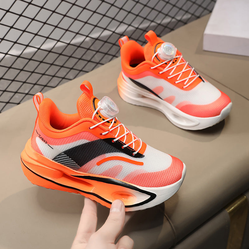 Feiteng5U Children's Shoes Casual Fashion Children's Running Shoes Lightweight Shock Absorbing Boys' Shoes Anti-Slip Wear-Resistant Sports Shoes