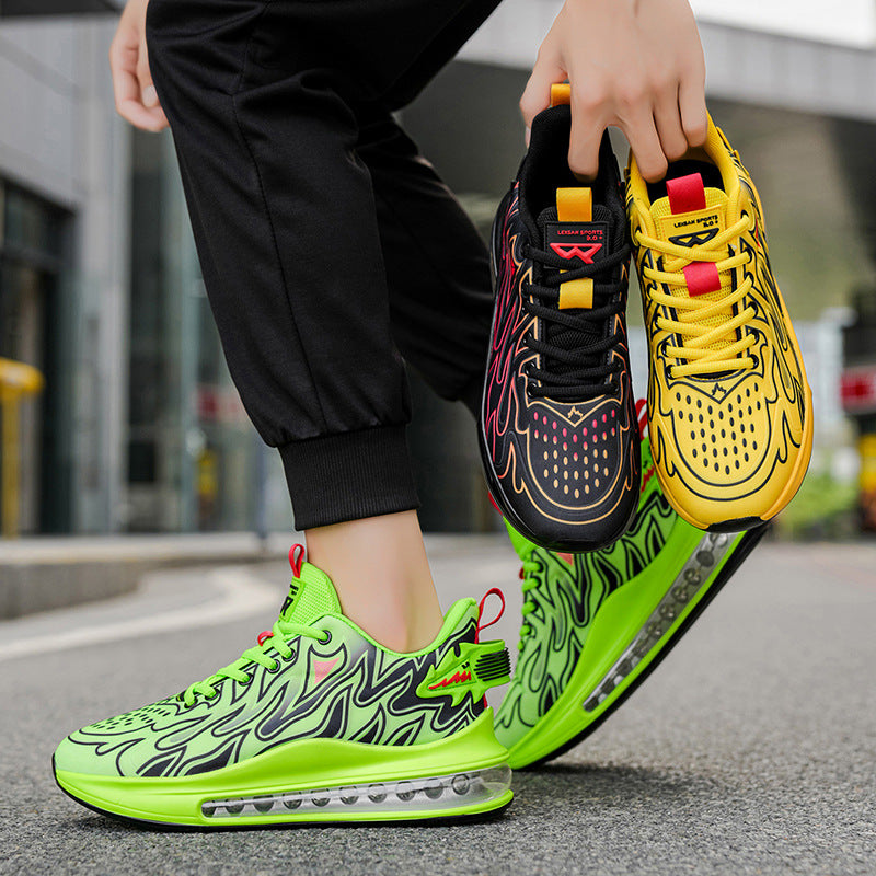 2025New Fashion Trend Colorful Running Shoes Casual Sports Men's Shoes Air Cushion Shock Absorption Large Size Sports Shoes