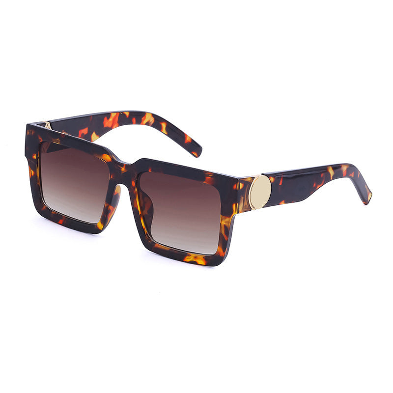 20252024 New Rich Man Sunglasses Men Trendy High-end Square Frame Sunglasses Men Glasses sunglass