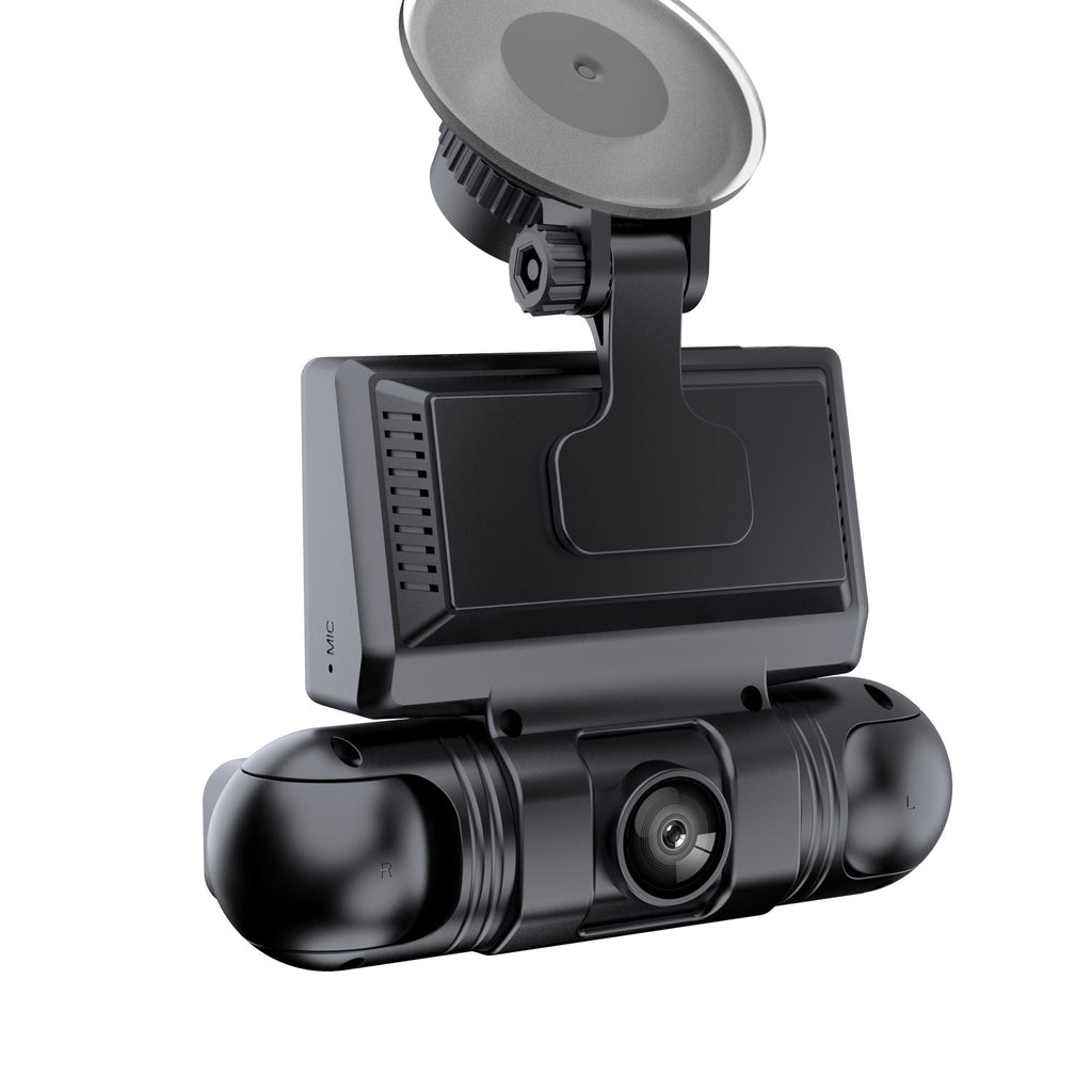 4Lens360Degree2k Ultra-high-definition infrared car night vision dashcam with reversing camera wifi Interconnection