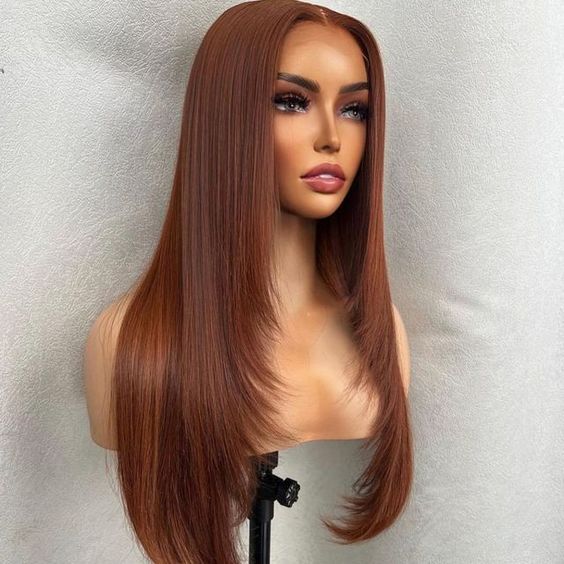No Shedding No Tangle Straight Layers Lace Front Wig