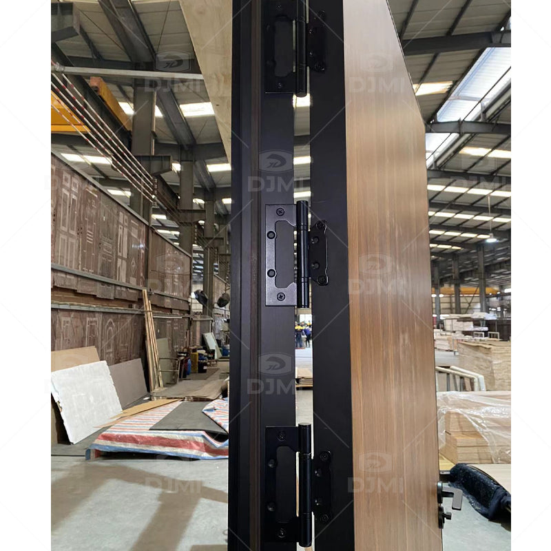 Wooden Color Plywood Hollow Aluminum Honeycomb Semi Solid Core Flush Door