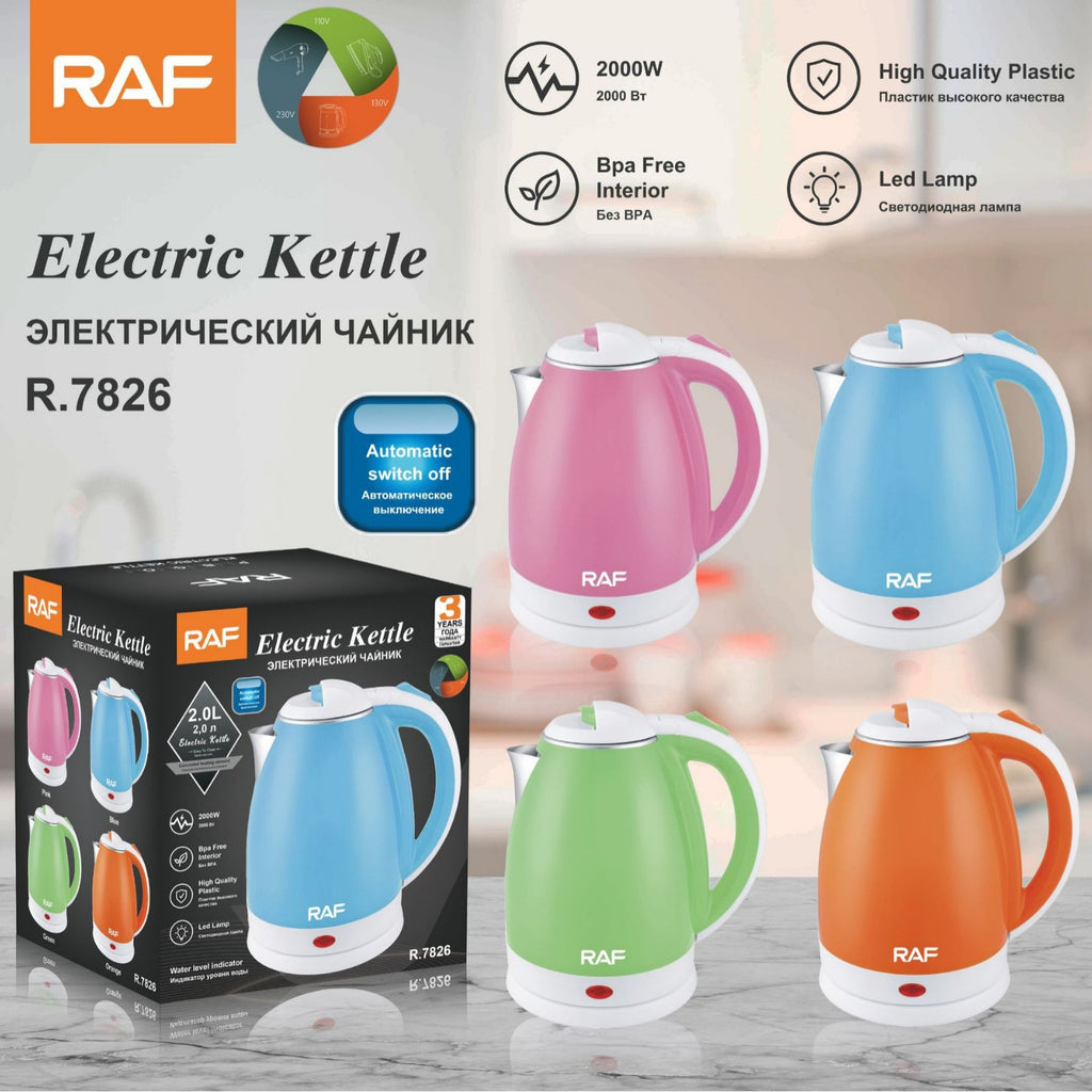 European Standard Large Capacity Electric Kettle Automatic Power-off Electric Heating Kettle Stainless Steel Household Boiling Water Kettle2.L