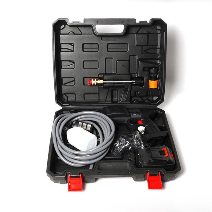 Car Wash Water Gun Household Electric Car Washer Rechargeable Car Wash Gun Watering Flowers Lithium Battery Wireless High Pressure Water Gun Factory Direct Sales