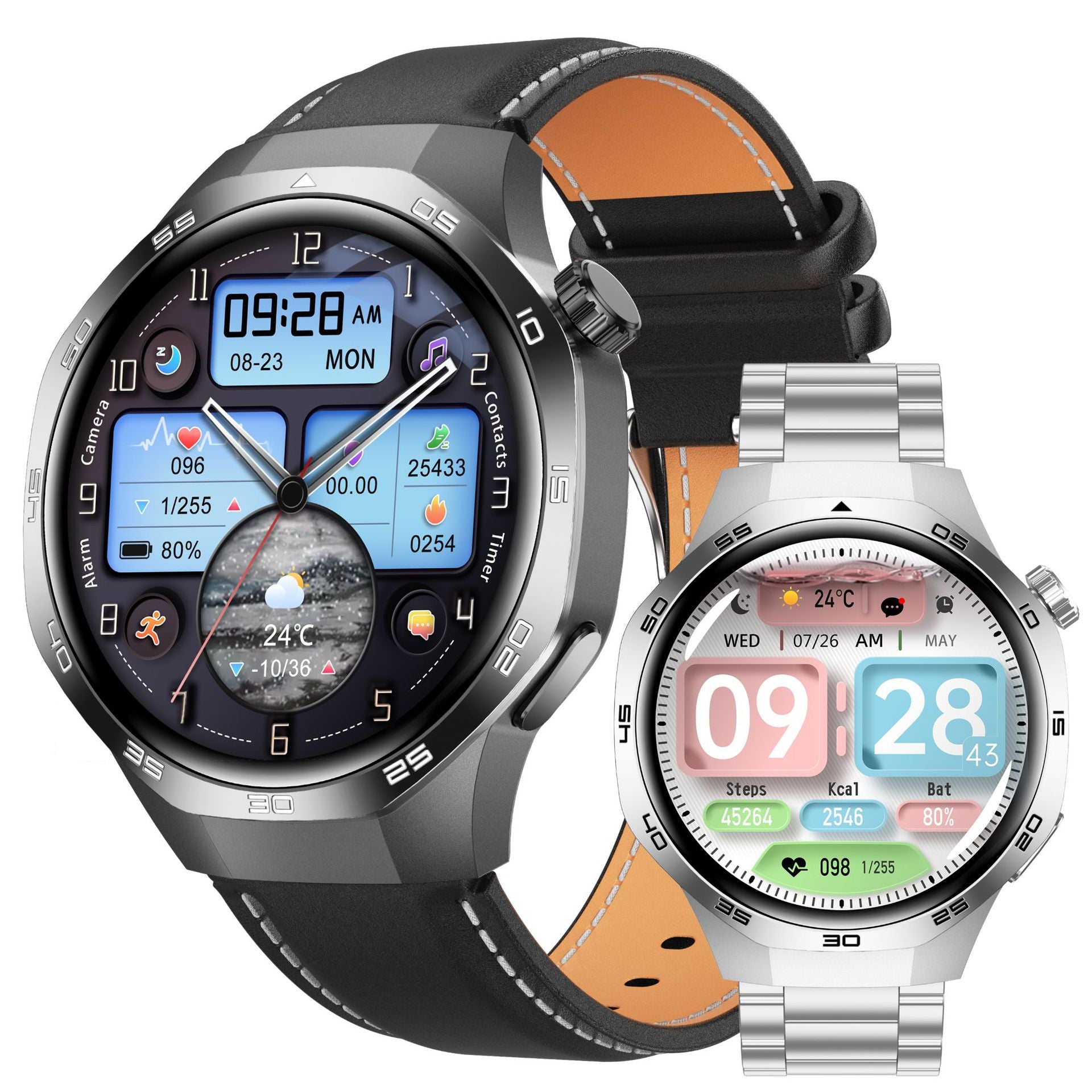 Watch5 Max Smart Watch1.52inch Bluetooth Call, Heart Rate Monitor, Pedometer, Sleep Monitoring, Waterproof, Shockproof, Dustproof Sports