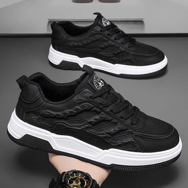 Paul2025Campus New Spring Summer Breathable Trendy White Sneakers Casual Height-Increasing Sports Shoes Board Shoes
