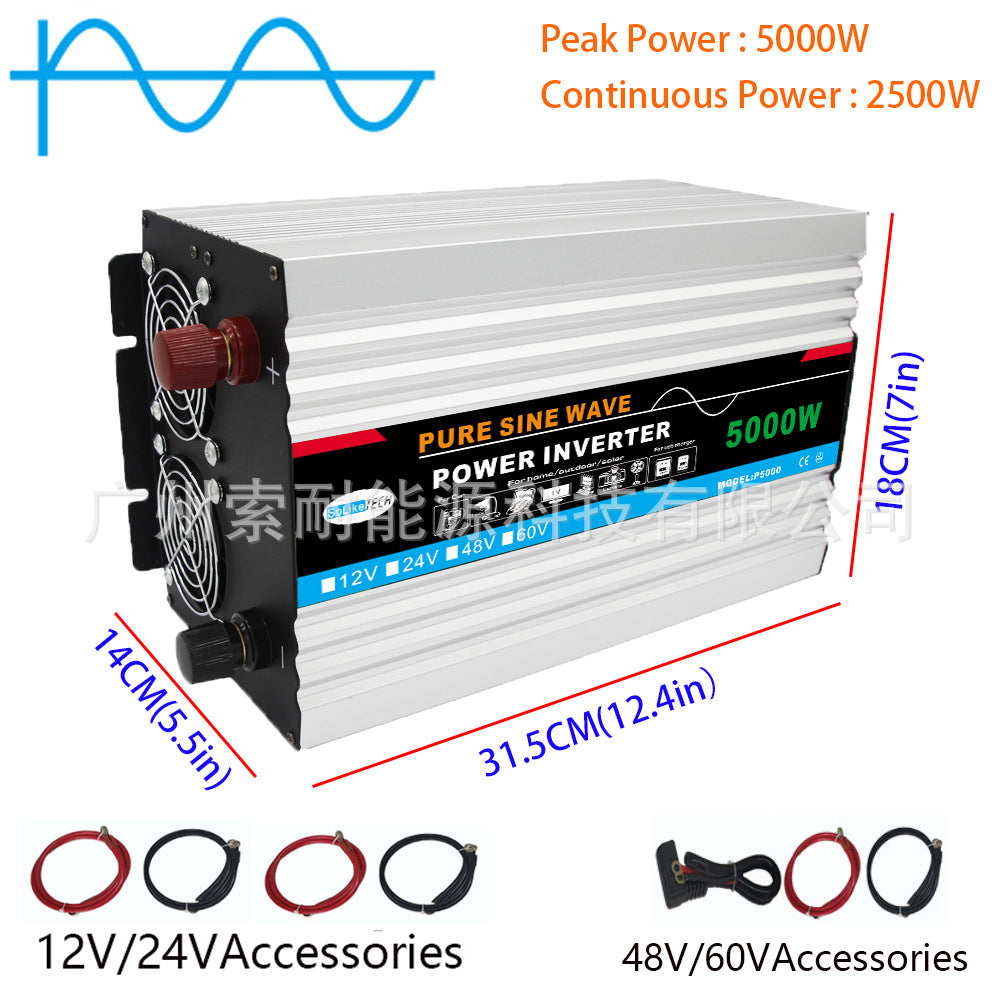 2500W 3000W 4000W Pure Sine Wave Inverter12V/24V/48V/60V Turn AC220V Export