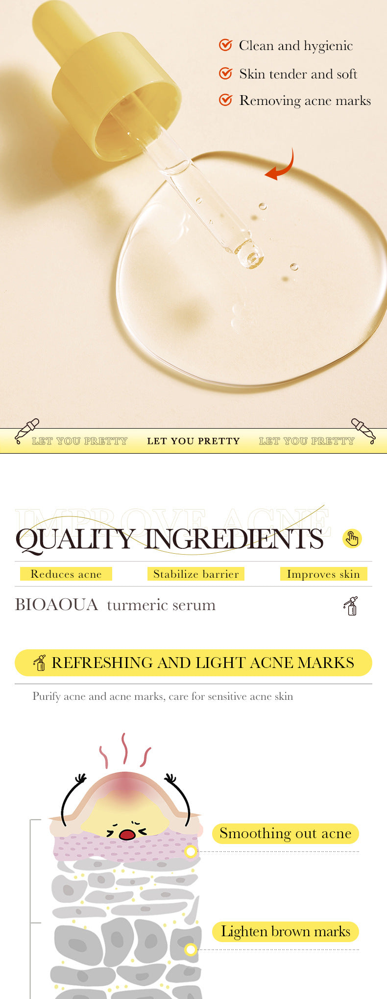 BIOAOUA Essence Series Hydrating and Nourishing Vitamins C Essence  Foreign Trade Factory Direct Sales