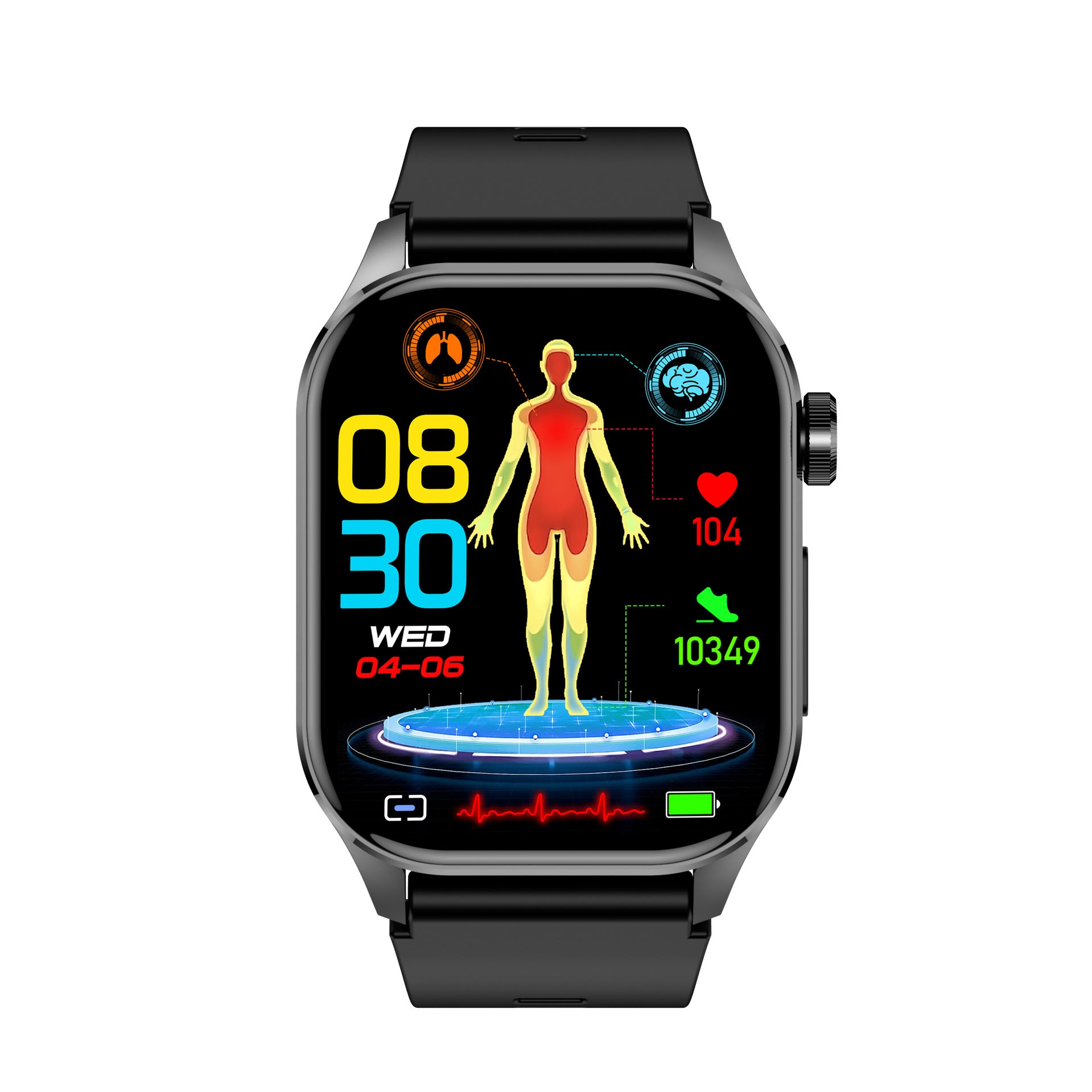 et580Smart Watch HD Screen ECG Electrocardiogram SOS Blood Pressure Smart Watch Health Smart Watch