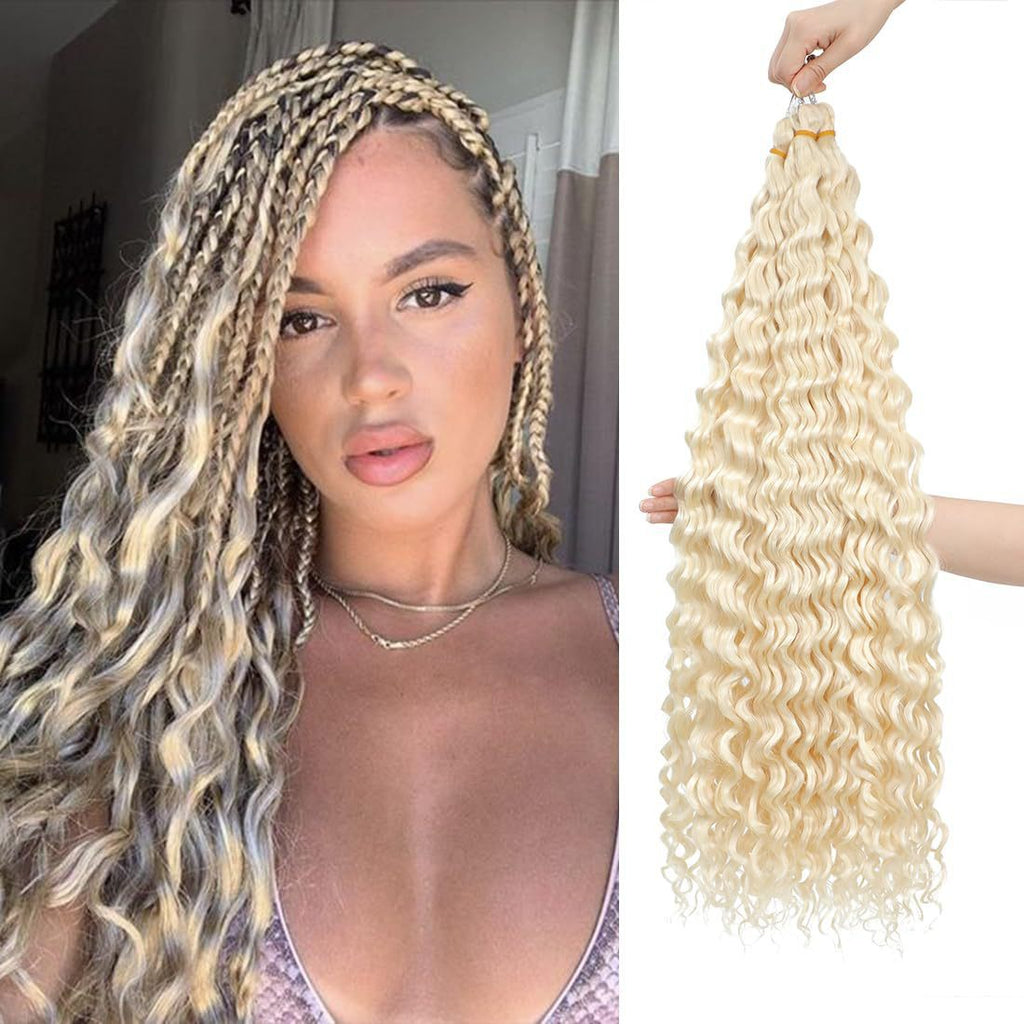 European and American Cross-Border African Synthetic Hair Wig Crochet Hair Extensions Curly Hair Piece DeepWaterWaveHair Long Curly Hair