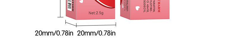 Full English Fruit Filled Temperature Changing Lip Balm SADOER Hydrating Moisturizing Temperature Changing Lip Balm for Foreign Trade