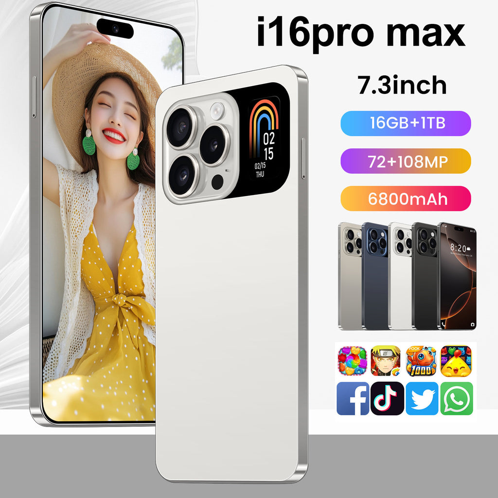 Globally Exclusive for Smartphones i16pro max Android Large Screen16+1T Source Factory(Popular)