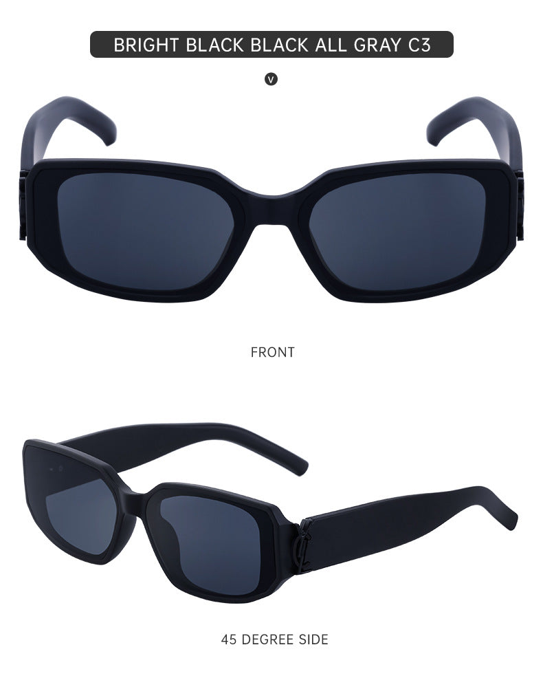 European and American fashion narrow frame sunglasses for women INS Street style square sunglasses for women wholesale sunglasses