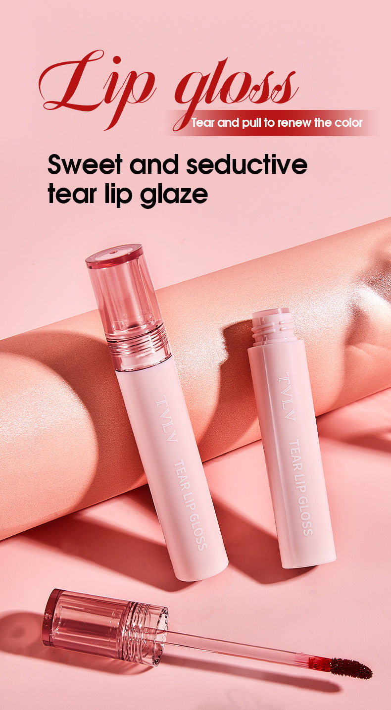 Makeup Peel-off Lip Glaze Nude Color Lip Gloss Pen Film-forming Waterproof Long-lasting Non-stick Cup Full Supply
