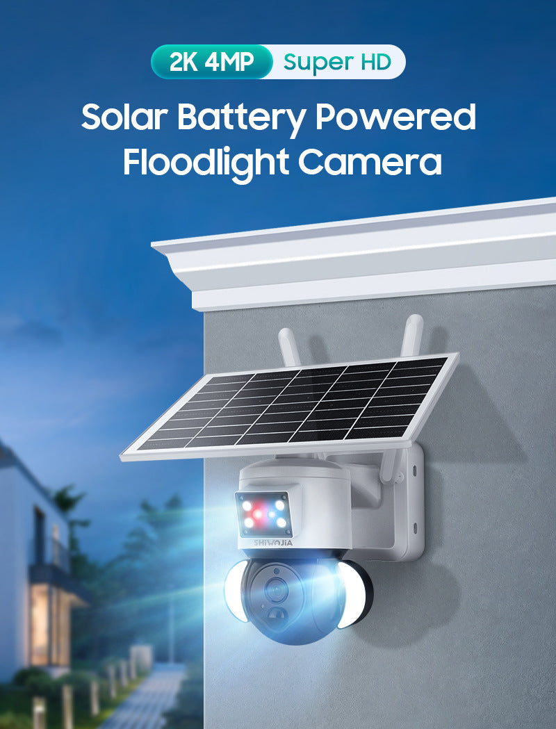 Factory direct sales solar low-power garden camera outdoor alarm surveillance camera40010,000 Pixels