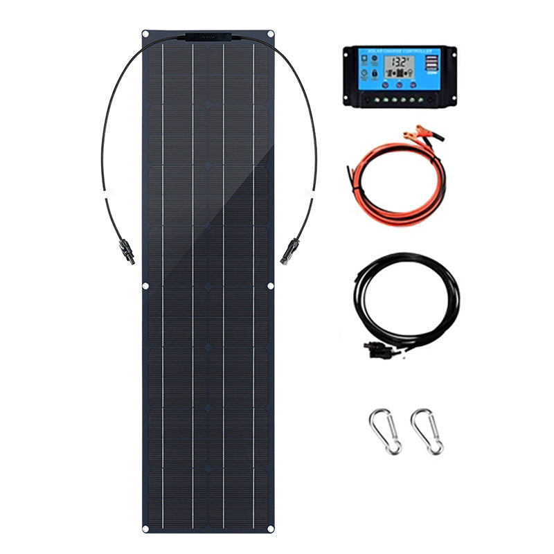 Solar Panel 100W 18V Controller Kit for Car Yacht RV Camper Battery