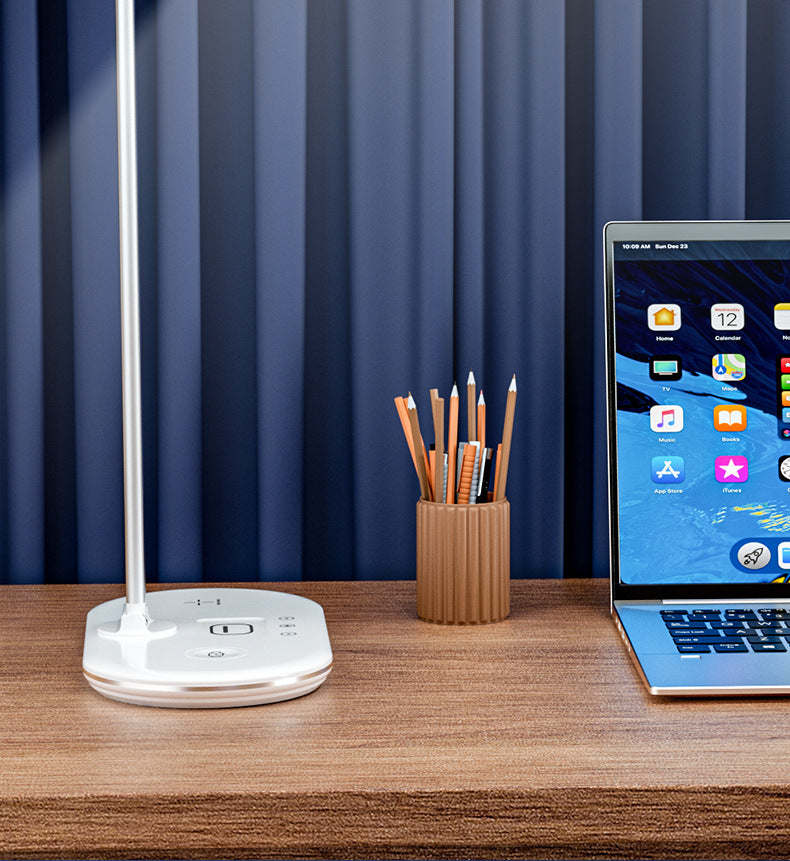 Three-in-one Smart Desk Lamp Home Bedroom Bedside Lamp Dormitory Study Lamp Wireless Charging Multi-Function Eye Protection Desk Lamp