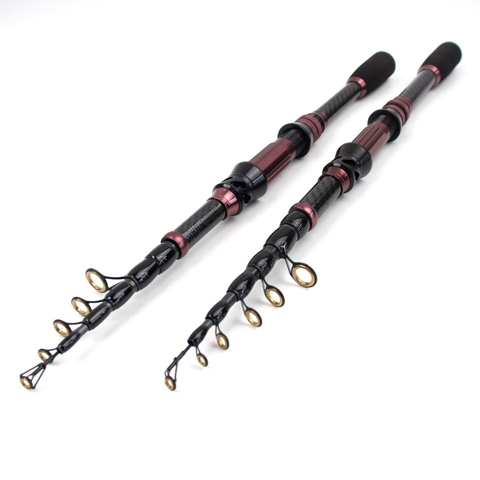 New Ultra Short Sea Rod Carbon High Quality Portable Fishing Rod Retractable Lure Casting Rod Fishing Gear Manufacturer Wholesale