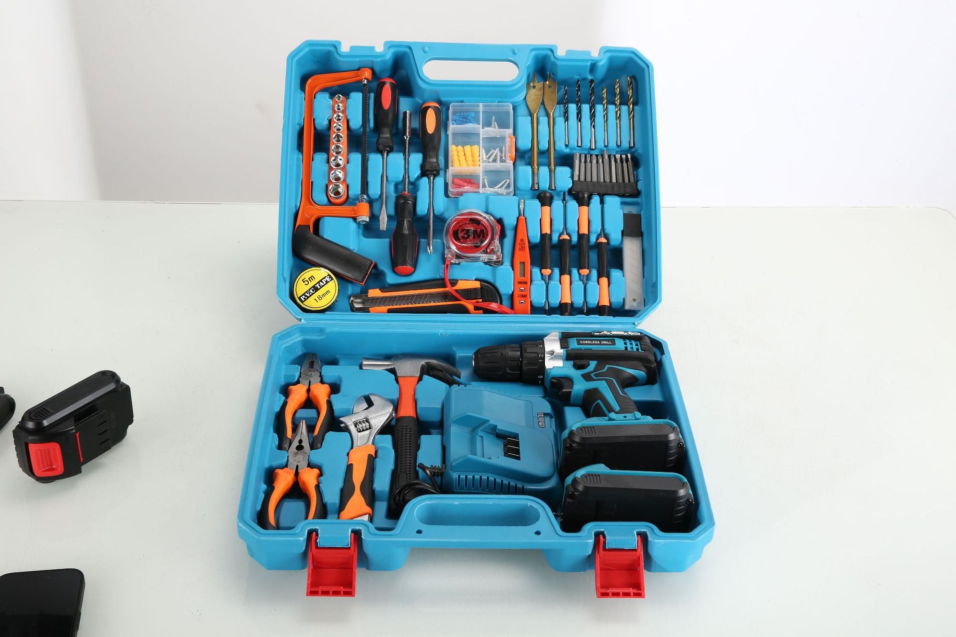Wholesale Cordless Drill Rechargeable Lithium Drill Multi-Functional Household Portable Electric Screwdriver Set