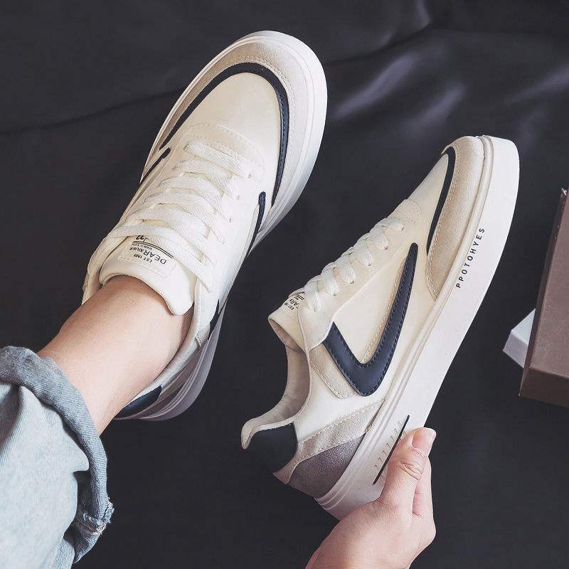 2025Summer New Breathable Canvas Trendy Shoes for Men ins Versatile Casual White Sneakers Sports Cloth Shoes