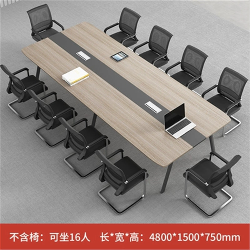 Conference Table Long Table Simple Modern Meeting Room Table and Chair Set Small Negotiation Training Table Long Office Desk Furniture