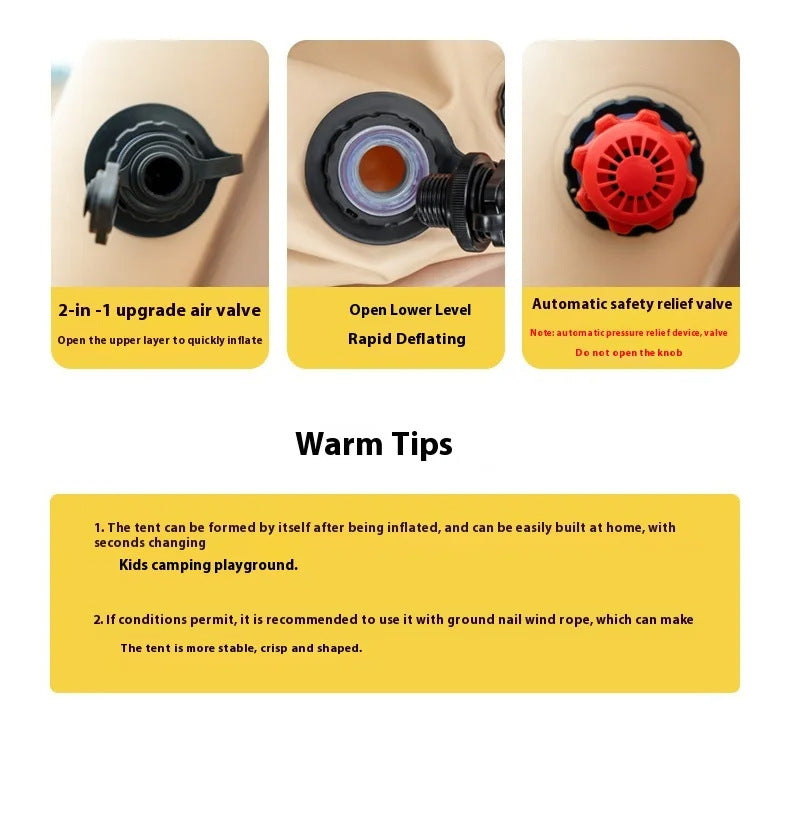 Outdoor Fully Automatic Inflatable Tent Camping Thickened Rainproof Portable Camping Equipment Oxford Cloth Tent