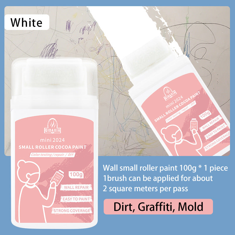Qixia Colorful Mini Paint Cocoa Paint Latex Paint Wall Odorless Graffiti Paint Small Roller Paint