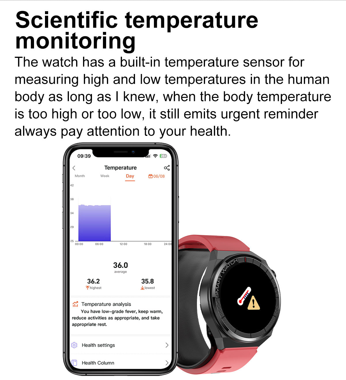 S22Air Pump Type Precision Blood Pressure Smart Watch ecg ECG Health Monitoring Blood Pressure Health Smart Watch