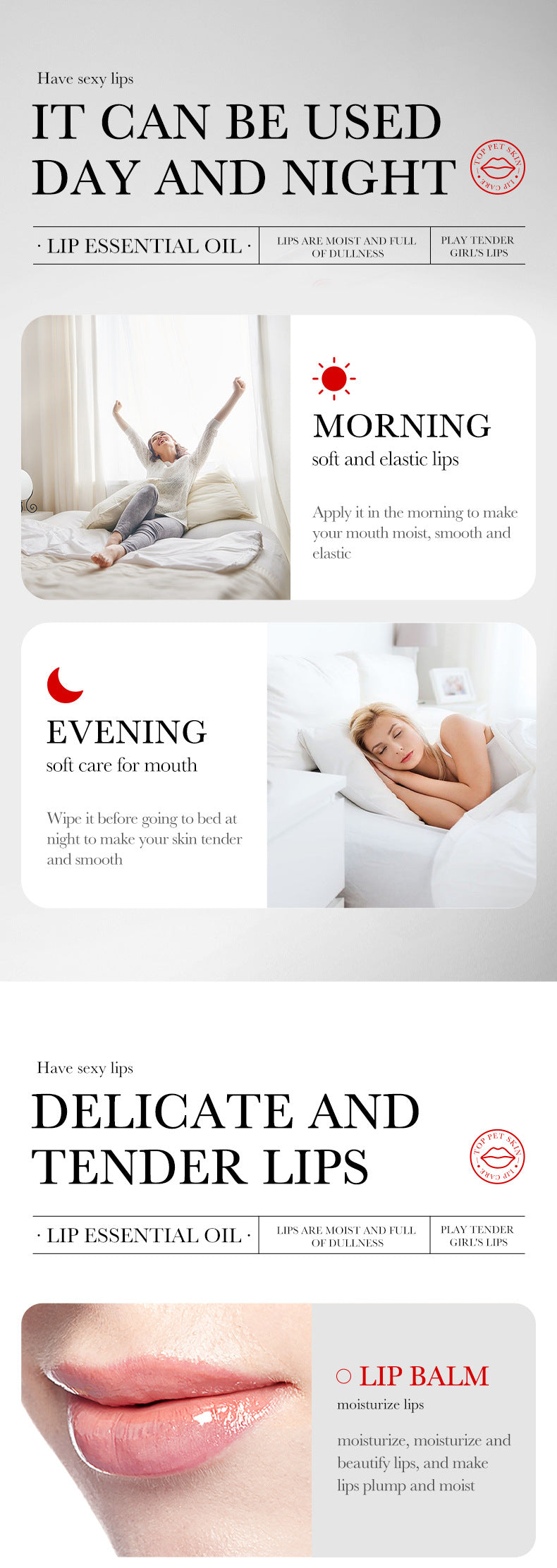 Full English Lip Care Essence Oil10ml SADOER Tender, smooth, moisturizing essential oil  wholesale