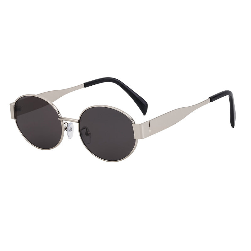 New European and American Fashion Oval Frame Sunglasses for Women High-end Sunglasses for Women Trendy Sunscreen Wholesale sunglass