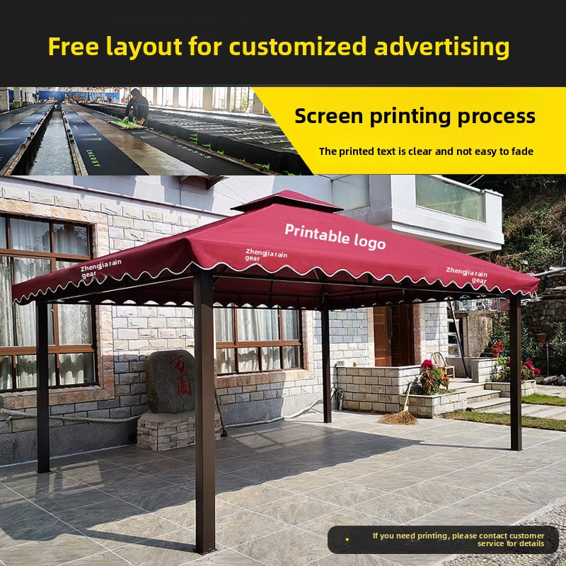 Outdoor Sunshade Canopy Rain Shelter Courtyard Garden Villa Four-legged Pavilion Advertising Event Large Roman Tent Umbrella Wholesale