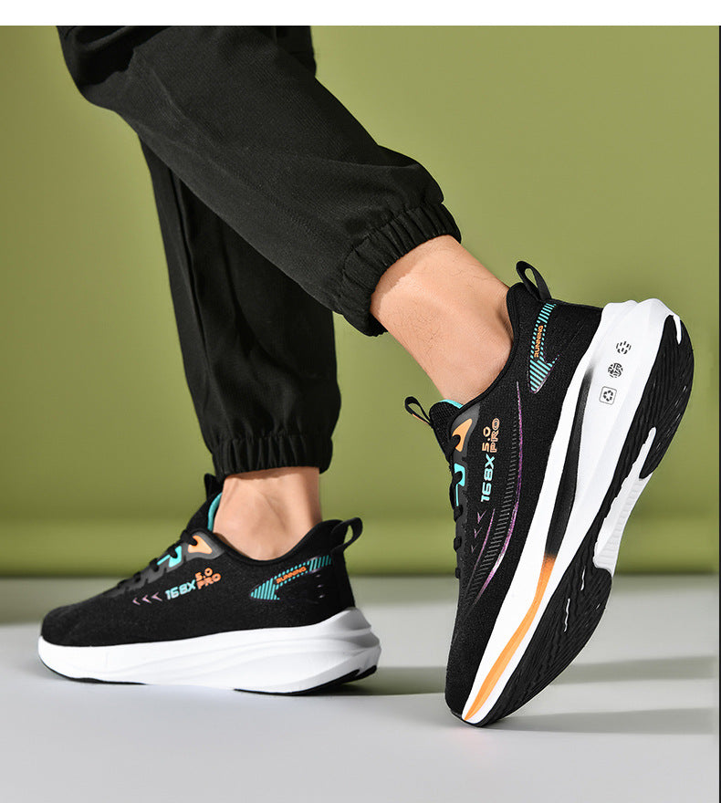 2025Large Size Marathon Running Shoes for Men and Women, Outdoor Aerobic Running, Lightweight and Breathable, Student Physical Test Running Shoes