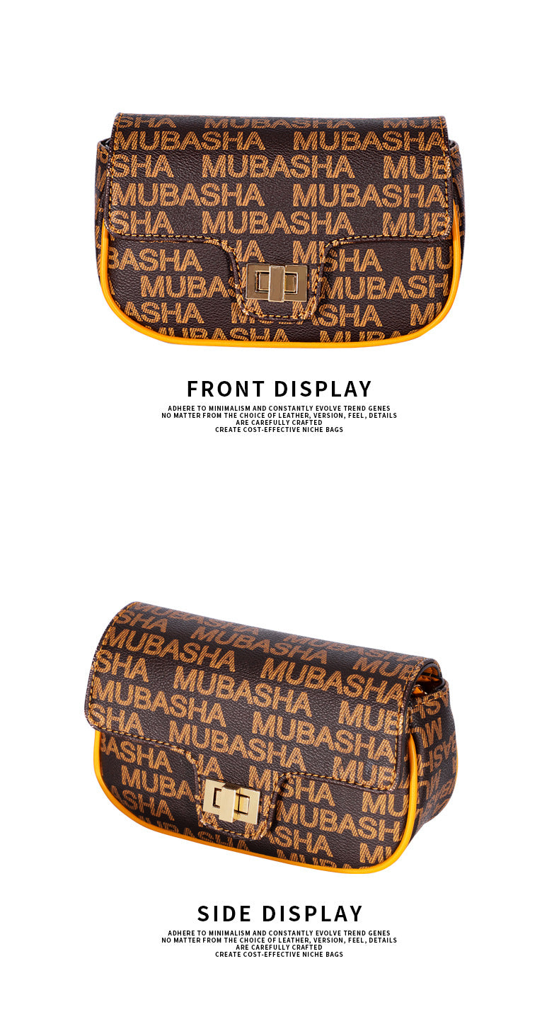 New Trendy Chain Bag for Women, Vintage Floral Shoulder Bag, Light Luxury Small Square Bag, Retro Stylish Crossbody Bag