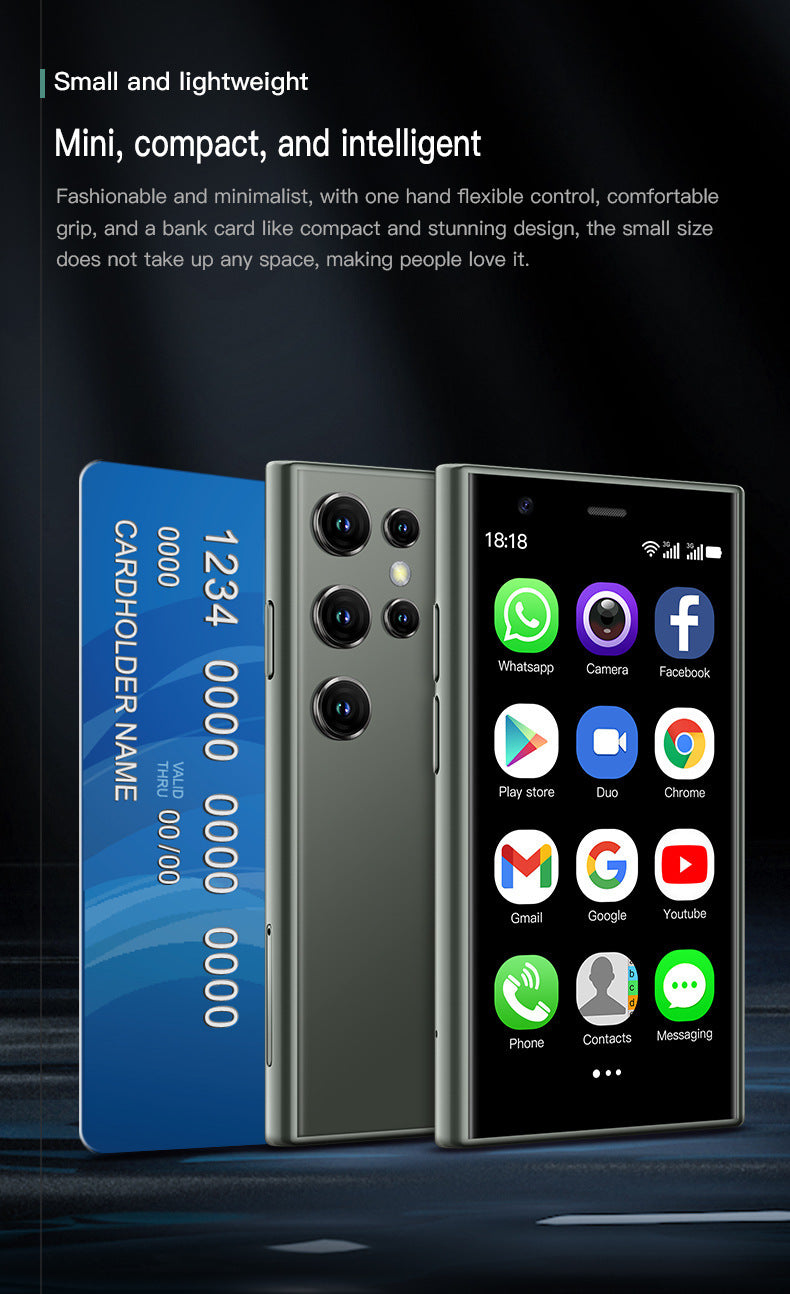 Sono S23pro Ultra Small Mobile Phone Google Store Quad-Core Traditional Chinese Android Smart Mini Backup Phone