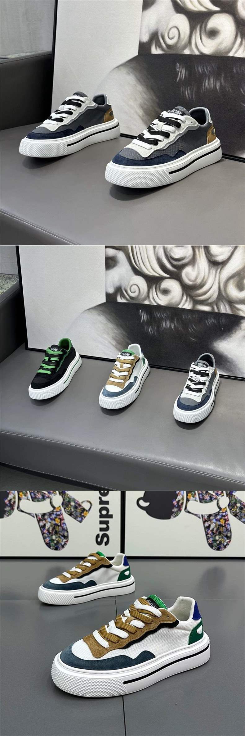 Men's Shoes2025New Summer Breathable Mesh White Shoes Thick Sole Height Increasing Sports Casual Shoes Men's Low-top Sneakers